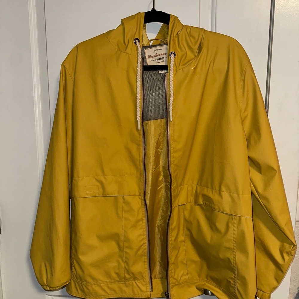Yellow Original weatherproof vintage jacket with dual entry cargo pockets